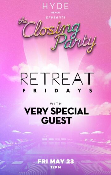 RETREAT FRIDAYS-MAY 23rd
